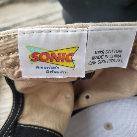 Pair Sonic Drive In Baseball Cap Hats Strapback‎ 50 Year Thank A Tot Vintage - Picture 15 of 15